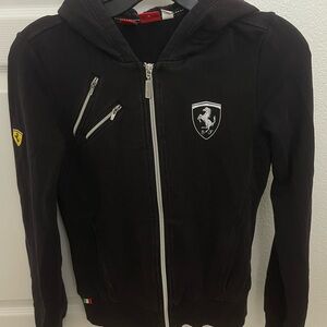 PUMA x Ferrari collaboration zip-up hoodie